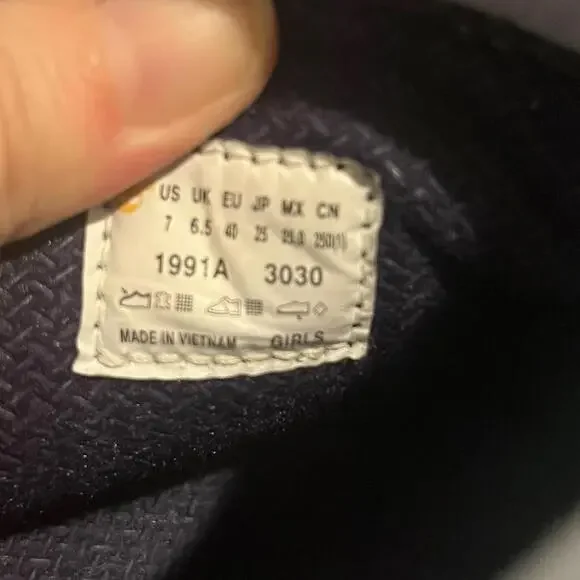 Timberland Junior Girls Sz 7 6” Premium WP Baby Blue Shine 1991A Leather Floral - Picture 7 of 15